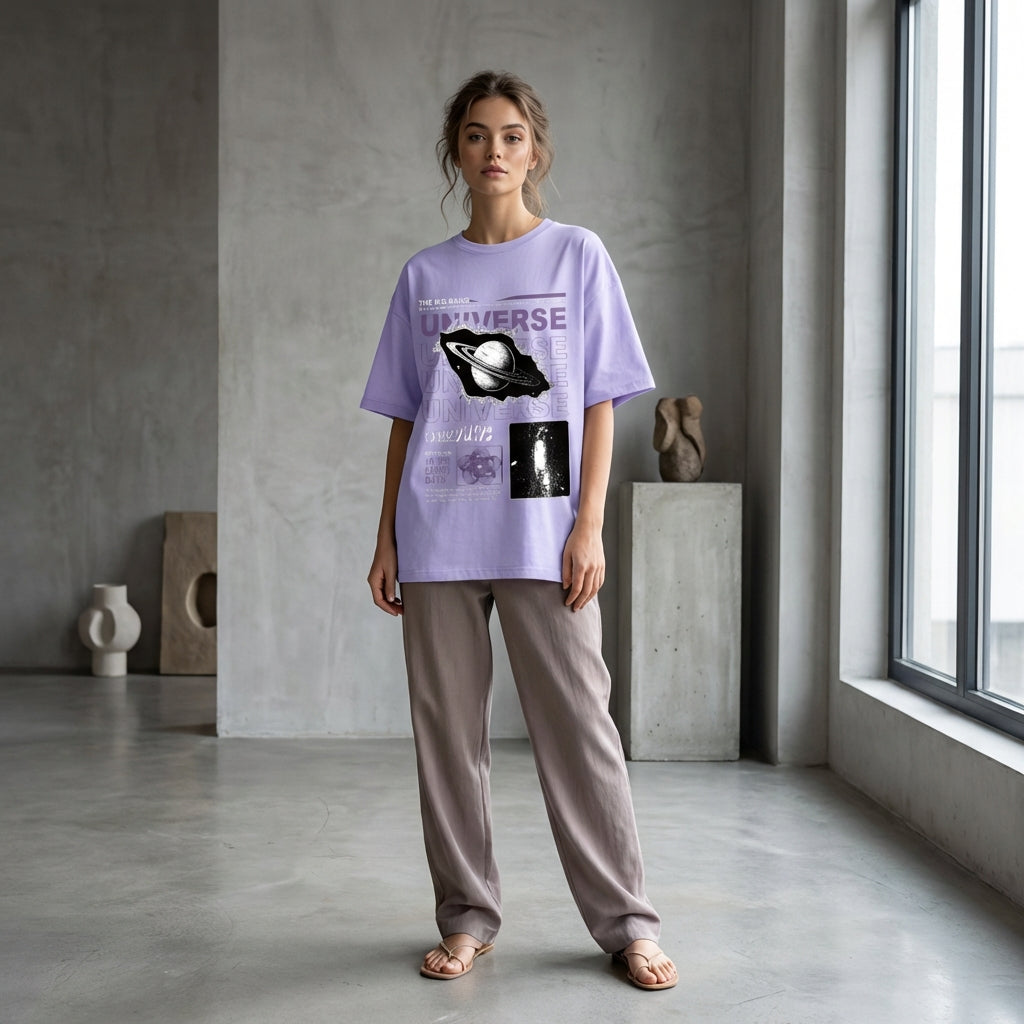Women's Cosmic Space T-shirt Combo - Pack of 2