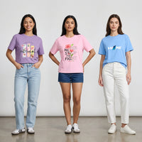 Monochrome Chic Graphic Combo - Pack of 3